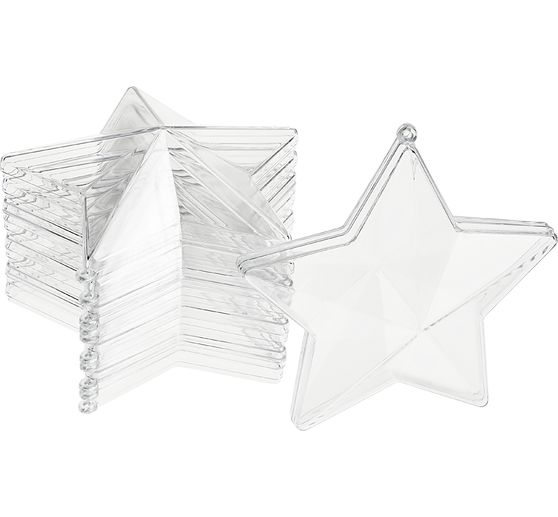 VBS forma acrilica "Star", 8 cm, 6 pezzi