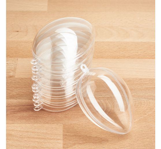 VBS Acrylic egg, 8 cm, 6 pc.