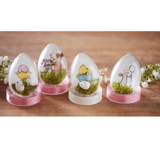 VBS Acrylic egg, 8 cm, 6 pc.