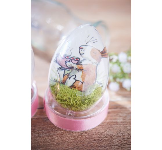 VBS Acrylic egg, 8 cm, 6 pc.