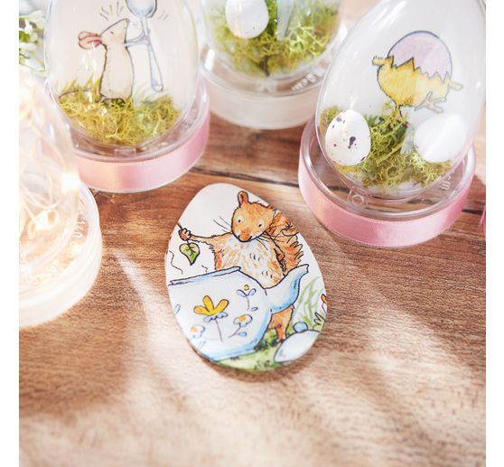 VBS Acrylic egg, 8 cm, 6 pc.