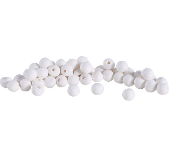 VBS Palloni di cotone "Bianco", 8 mm, 50 pezzi