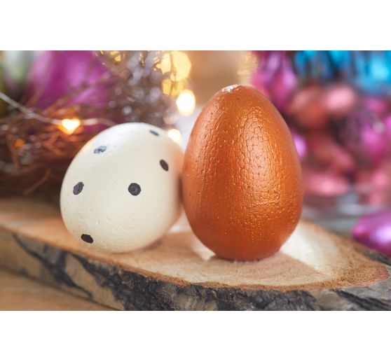 VBS Styrofoam eggs, 10 pieces, 6 x 4 cm