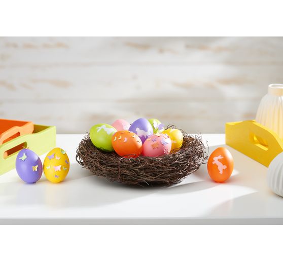 VBS Decorative eggs "White", 100 pieces