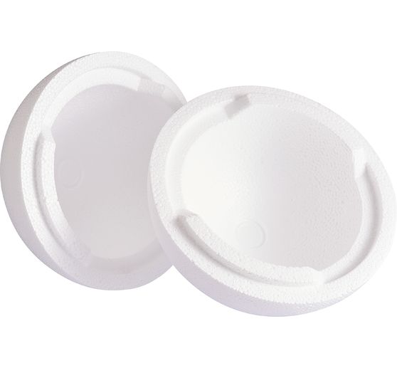 Polystyrene ball, Ø 15 cm, 2 parts