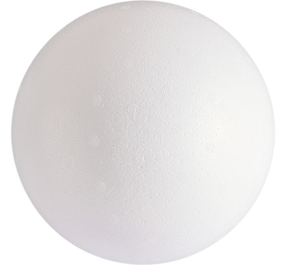 Polystyrene ball, Ø 20 cm, 2 parts