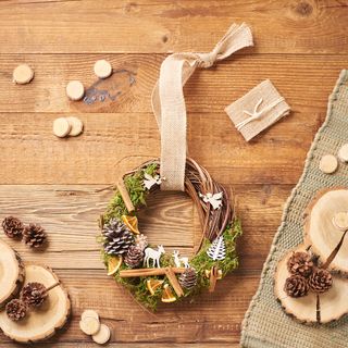 diy winterlicher kranz