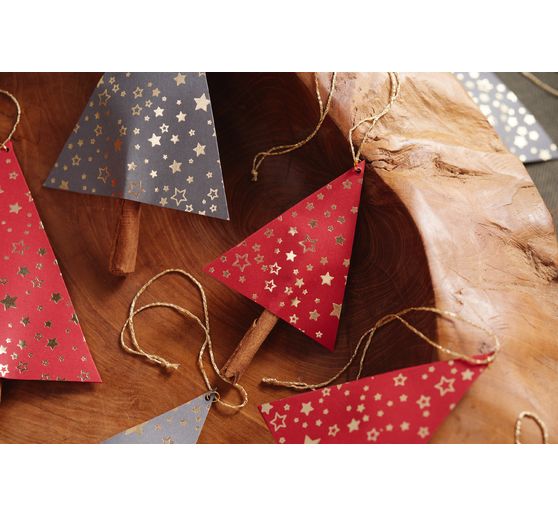 Motif cardboard "Golden Stars"