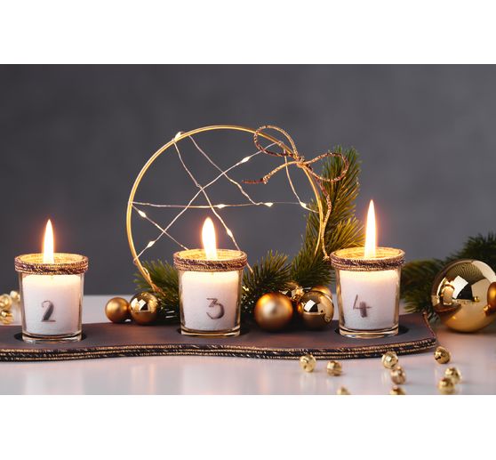 Christmas balls made of glass on wire, 36 pieces, Ø 20 / 25 / 30 mm