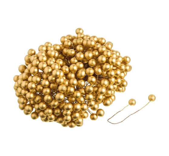 VBS Decorative berries with wire "Ø 10 mm", 400 pieces