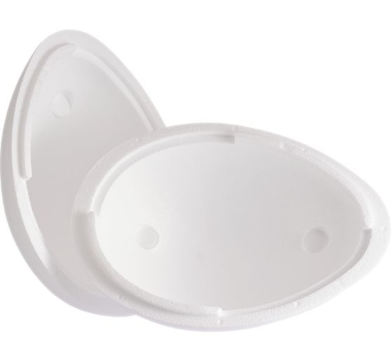 Styrofoam egg, 2 parts, 30 cm