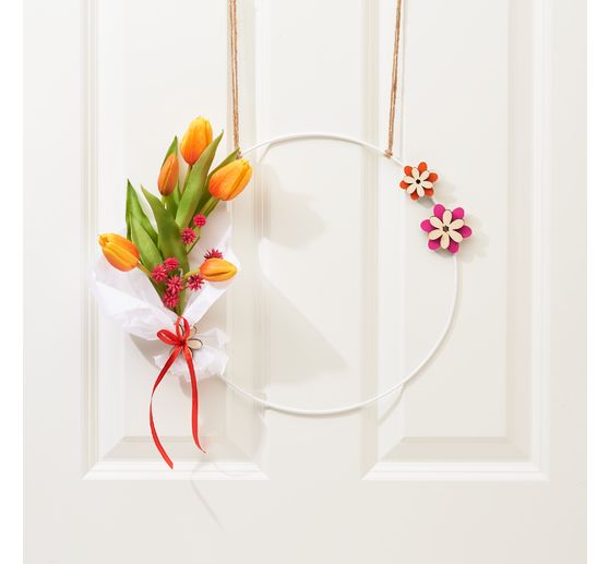 Metal ring "Circle", White