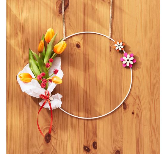 Metal ring "Circle", White