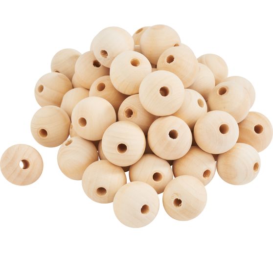 VBS Wooden balls drilled