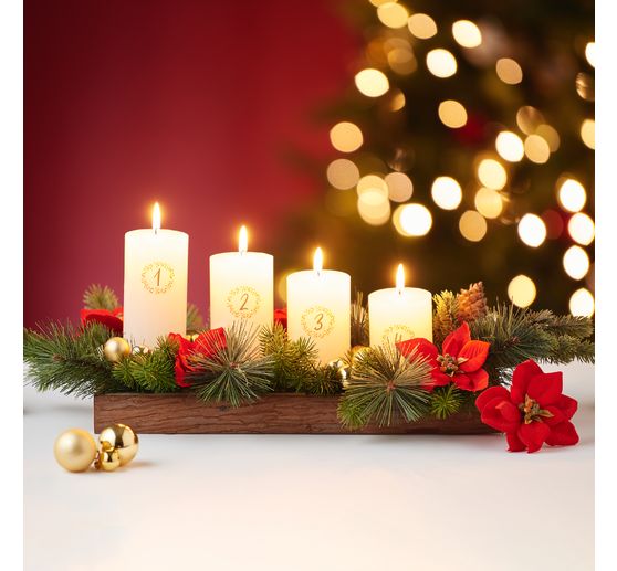 Christmas balls made of glass on wire, 36 pieces, Ø 20 / 25 / 30 mm