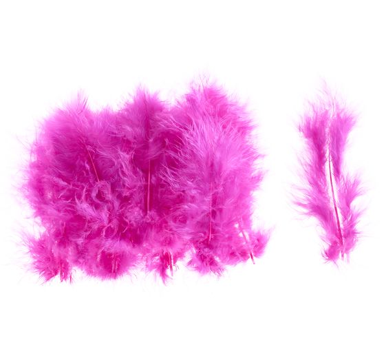 Marabou feathers, about 15 pieces