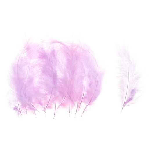 Marabou feathers, about 15 pieces