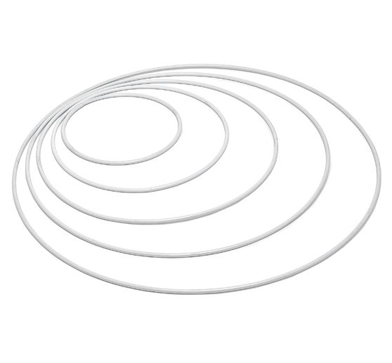 Metal ring "Circle", White