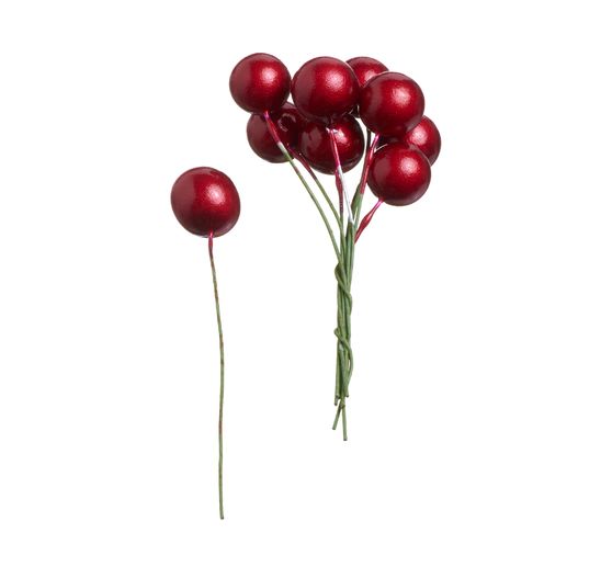 VBS Decorative berries with wire "Ø 10 mm", 400 pieces