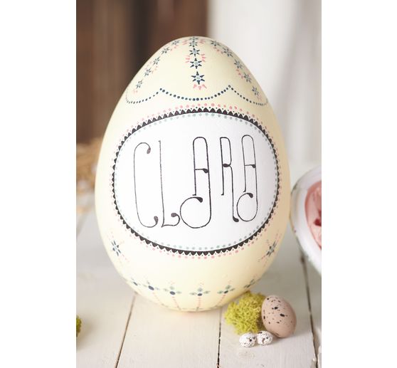 Styrofoam egg, 2 parts, 30 cm