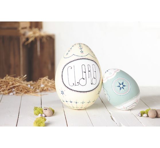 Styrofoam egg, 2 parts, 30 cm