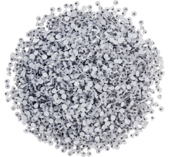 VBS Wobbly eyes to glue on "Round", 4 mm, 4.000 pieces