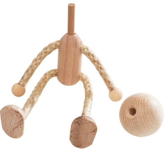 Bambole grezze con testa, circa 14 cm