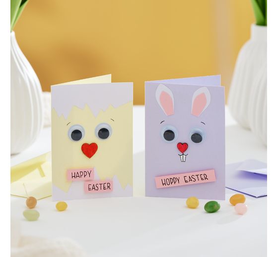 VBS Wobbly eyes to glue on "Round", 16 mm, 50 pieces