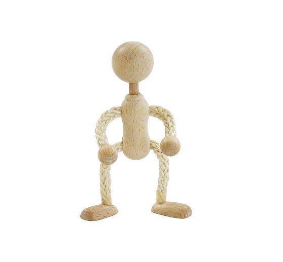 Bambole grezze con testa, circa 10 cm