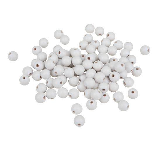 Wooden beads, Ø 8 mm, 85 pieces