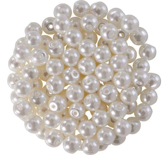 Glass wax beads, Ø 4 mm, 100 pieces