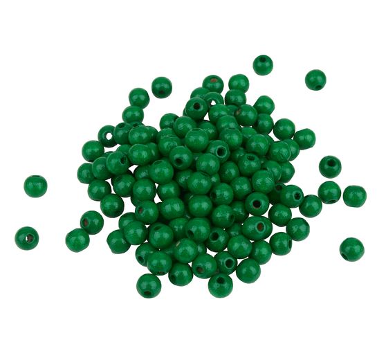 Wooden beads, Ø 6mm, approx. 125 pieces