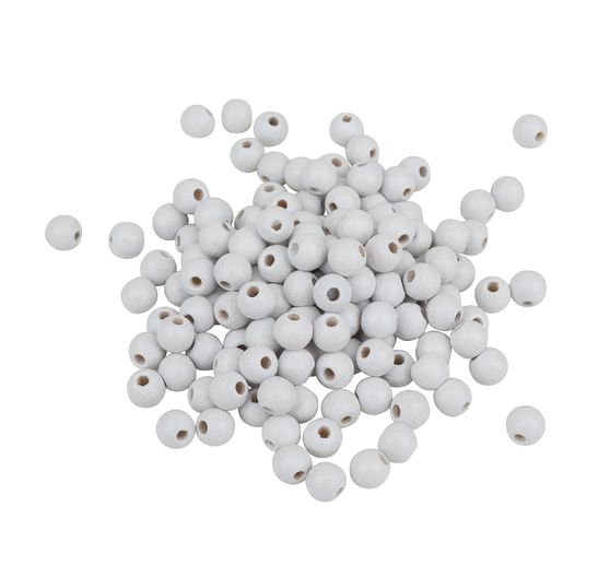 Wooden beads, Ø 6mm, approx. 125 pieces