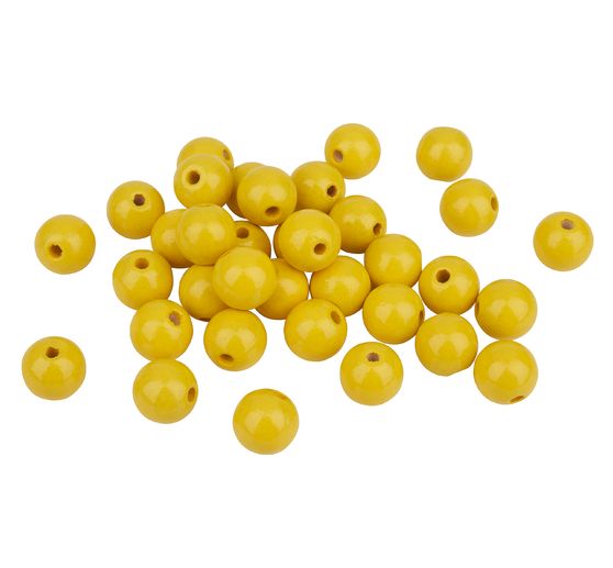 Wooden beads, Ø 12 mm, 30 pieces