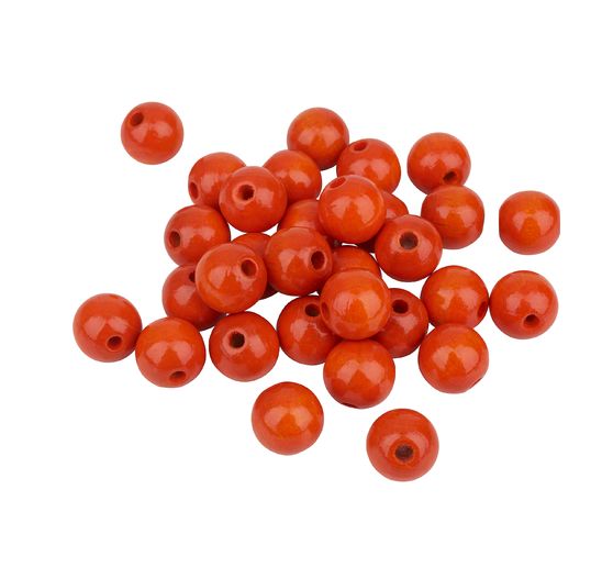 Wooden beads, Ø 12 mm, 30 pieces