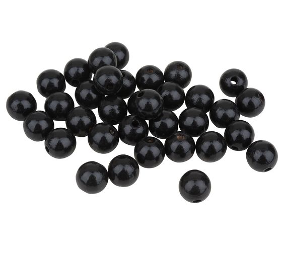 Wooden beads, Ø 12 mm, 30 pieces
