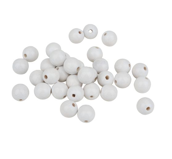 Wooden beads, Ø 12 mm, 30 pieces