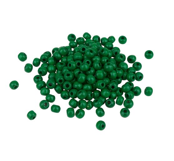 Wooden beads, Ø 4 mm, about 165 pieces