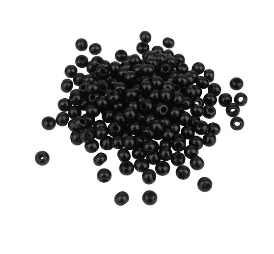 Wooden beads, Ø 4 mm, about 165 pieces