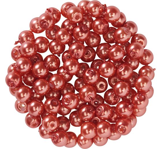 Glass wax beads, Ø 4 mm, 100 pieces