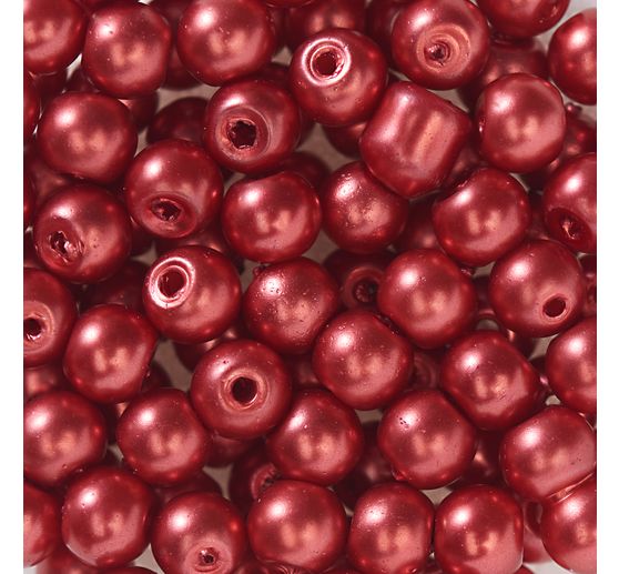 Glass wax beads, Ø 4 mm, 100 pieces