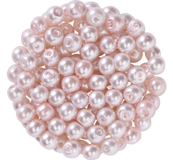 Glass wax beads, Ø 4 mm, 100 pieces