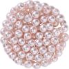 Glass wax beads, Ø 4 mm, 100 pieces Light pink