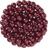 Glass wax beads, Ø 4 mm, 100 pieces Dark red