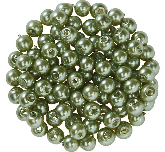Glass wax beads, Ø 4 mm, 100 pieces