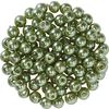 Glass wax beads, Ø 4 mm, 100 pieces Dark Green