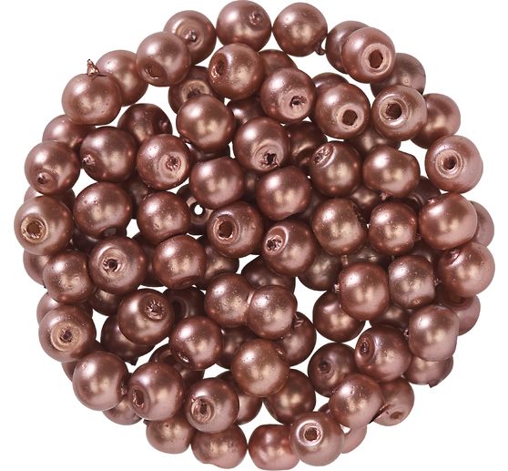 Glass wax beads, Ø 4 mm, 100 pieces