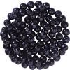 Glass wax beads, Ø 4 mm, 100 pieces Black