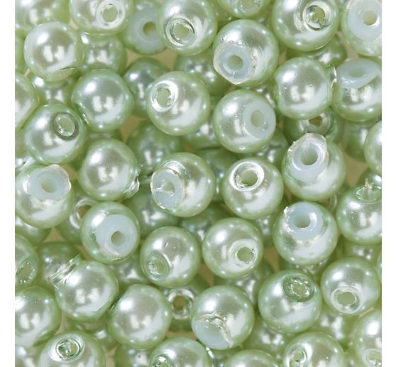 Glass wax beads, Ø 4 mm, 100 pieces