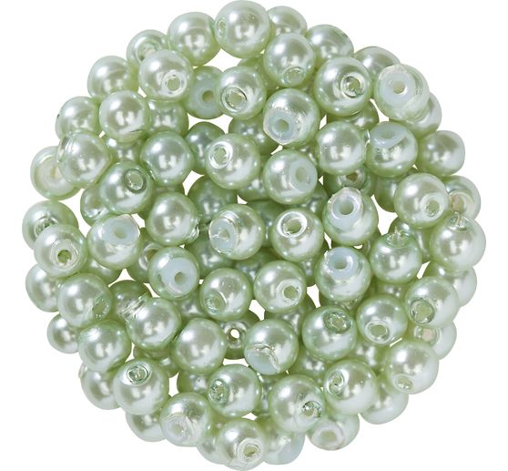 Glass wax beads, Ø 4 mm, 100 pieces